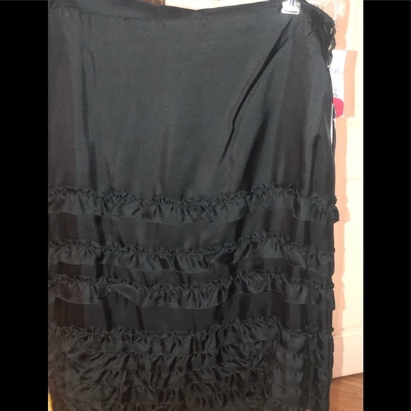 Ralph Lauren size 10 black silk  blend pencil skirt NWT - Picture 6 of 15